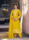 Savitri by Rangoon Dola Russian Jacquard Wholesale Kurti With Bottom Dupatta In India